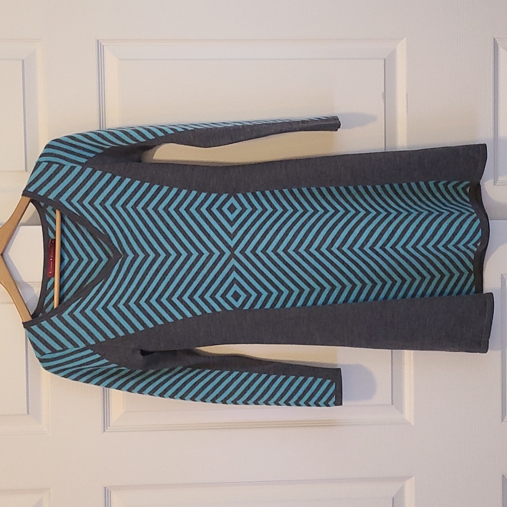 Krimson Klover Long sleeve V-Neck Wool Sweater Dress Small